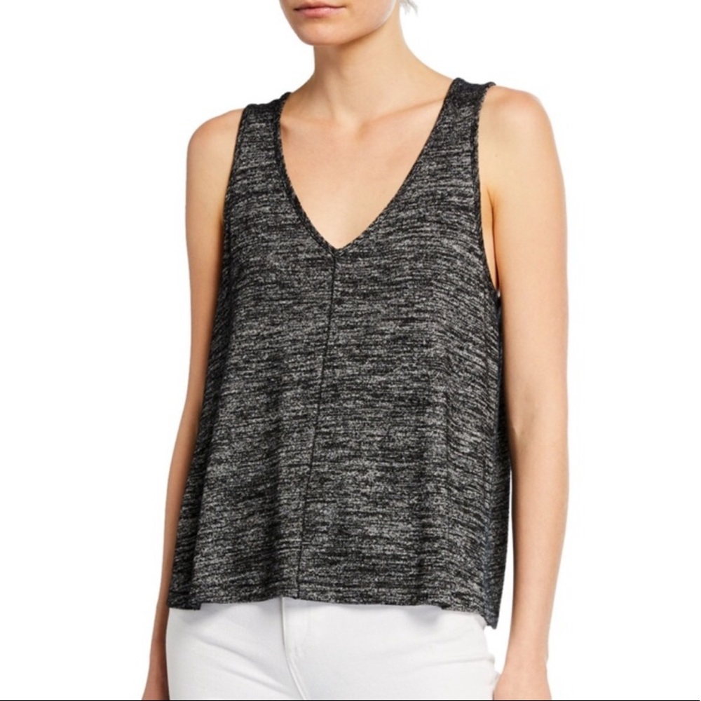 rag & bone Black and Gray Tank Top